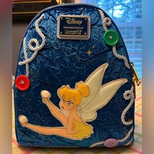 Disney Loungefly Tinker Bell Blue Backpack
